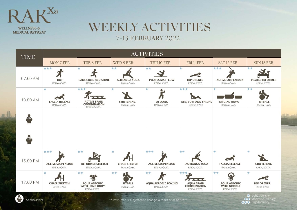 Weekly activities at RAKxa